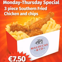3 Piece Southern Fried Chicken & Chips
