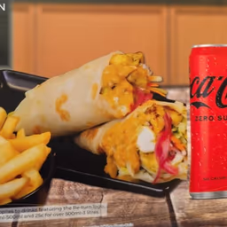 Chicken Fillet Wrap, Fries & a Can