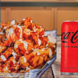 Chicken Hut Special Fries & a Can