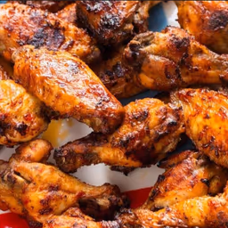Hot Red Chicken Wings (6 Pieces)